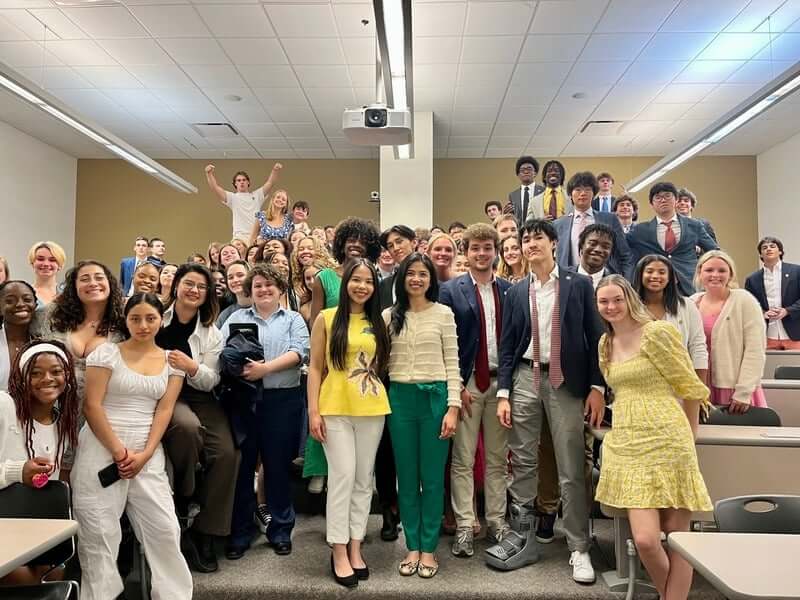 The Gateway team and interns posing together, smiling.