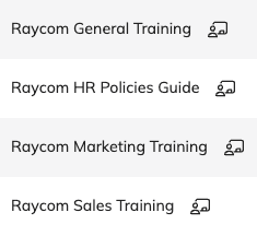 Diagram showing the creation of four distinct training journeys.