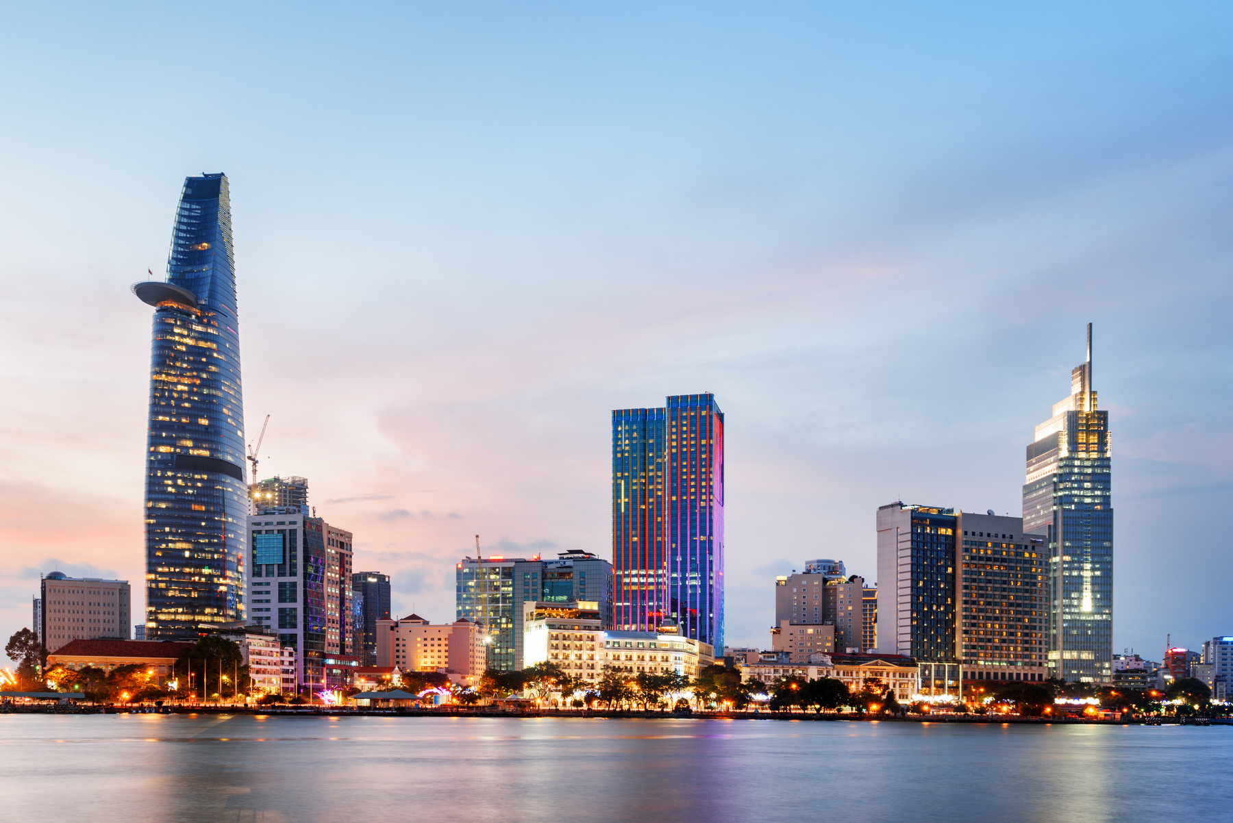 Ho Chi Minh City Skyline at Sunset